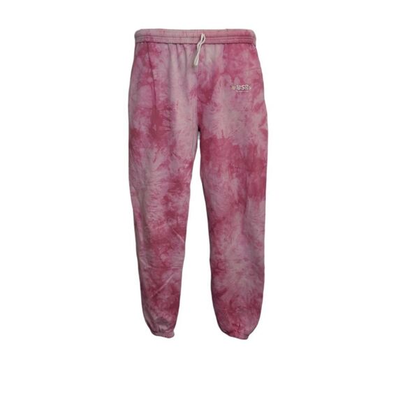 SAMII RYAN pink rose blend tie dye relaxed everyday‎ jogger sweatpants M - Picture 3 of 13